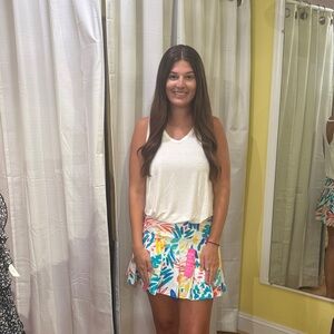 Aryeh Colorful Tropical Print Skirt